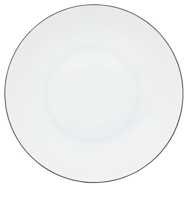 Assiette creuse noir d'encre - Raynaud